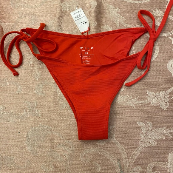 Wilo The. Label Red Bikini Bottom - Picture 1 of 4
